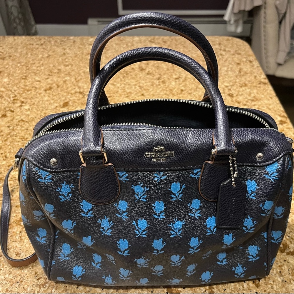 Coach Mini Bennett Crossbody Satchel Badlands Floral Print